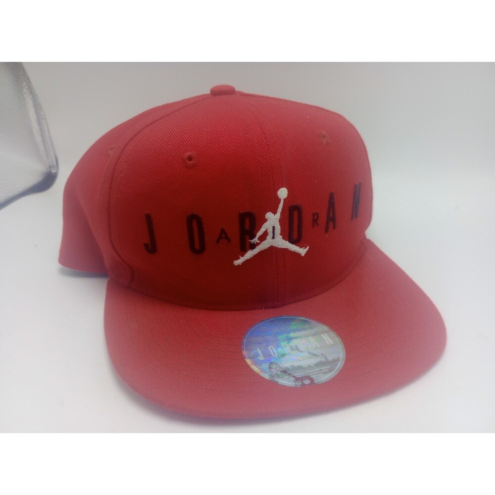 Nike YOUTH Air Jordan Snapback Cap Hat Retro Flat Bill Big Logo